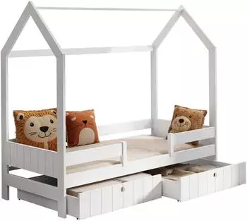 Mirjan24 Hausbett 80x180cm, Kiefer, 2 Schubladen