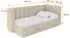 ALTDECOR HUGY Jugendbett mit Bettkasten und Matratze, 100x200cm, dunkelbeige (800001859422)