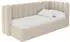 ALTDECOR HUGY Jugendbett mit Bettkasten und Matratze, 100x200cm, dunkelbeige (800001859422)