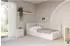 ALTDECOR AURY Jugendbett mit Bettkasten und Lattenrost, Polster, beige, 90x200cm