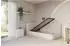 ALTDECOR AURY Jugendbett mit Bettkasten und Lattenrost, Polster, beige, 90x200cm