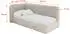 ALTDECOR AURY Jugendbett mit Bettkasten und Lattenrost, Polster, beige, 90x200cm