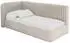 ALTDECOR AURY Jugendbett mit Bettkasten und Lattenrost, Polster, beige, 90x200cm