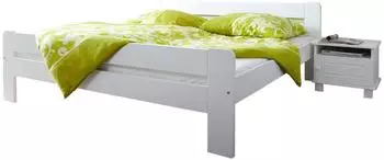 Ticaa Bett "Bert" 140x200cm Kiefer weiß (000406001406)