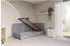 ALTDECOR Elsy Jugendbett mit Bettkasten und Lattenrost, 80x200, grau (Casablanca 2314)