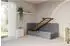 ALTDECOR DEXY Jugendbett mit Bettkasten 90x200, dunkelgrau (Poso 115)