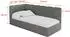 ALTDECOR DEXY Jugendbett mit Bettkasten 90x200, dunkelgrau (Poso 115)