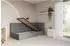 ALTDECOR SOVY Jugendbett mit Bettkasten, 100x200, dunkelgrau