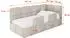 ALTDECOR KIVY Jugendbett mit Bettkasten und Lattenrost, Polster, beige, 80x200cm