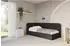 ALTDECOR FIKY Jugendbett mit Bettkasten und Lattenrost, 80x200, schwarz (Casablanca 2316)
