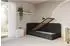ALTDECOR FIKY Jugendbett mit Bettkasten und Lattenrost, 80x200, schwarz (Casablanca 2316)