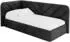 ALTDECOR FIKY Jugendbett mit Bettkasten und Lattenrost, 80x200, schwarz (Casablanca 2316)
