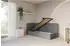 ALTDECOR Elsy Jugendbett mit Bettkasten, 90x200cm, dunkelgrau (800001941201)
