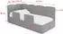 ALTDECOR KIVY Jugendbett mit Bettkasten und Lattenrost, 90x200cm, grau (800001932046)