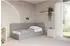 ALTDECOR MULY Jugendbett mit Bettkasten und Matratze, 90x200cm, grau (800001941972)