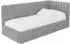 ALTDECOR MULY Jugendbett mit Bettkasten und Matratze, 90x200cm, grau (800001941972)