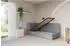 ALTDECOR VELY Jugendbett mit Bettkasten und Matratze, 80x200cm, grau (800001942528)