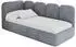 ALTDECOR VELY Jugendbett mit Bettkasten und Matratze, 80x200cm, grau (800001942528)