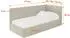 ALTDECOR TULY Jugendbett mit Bettkasten und Lattenrost, 90x200cm, dunkelbeige (800001941503)