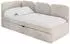 ALTDECOR Alvy Jugendbett mit Bettkasten, beige, 90x200cm (800001941008)