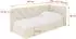 ALTDECOR FIKY Jugendbett mit Bettkasten und Lattenrost, 100x200cm, beige (800001942157)
