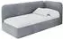 ALTDECOR Elsy Jugendbett mit Bettkasten, 90x200cm, grau (800001942384)