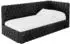 ALTDECOR MULY Jugendbett mit Bettkasten, 100x200cm, schwarz (800001941928)