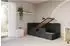 ALTDECOR KIVY Jugendbett mit Bettkasten, 80x200cm, schwarz (800001932088)