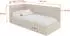 ALTDECOR BEMY Jugendbett mit Bettkasten und Matratze, beige, 90x200cm (800001942242)
