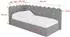 ALTDECOR Arty Jugendbett mit Bettkasten, 90x200cm, grau (800001942122)