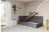 ALTDECOR AVRY Jugendbett mit Bettkasten, 90x200cm, dunkelgrau
