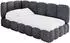 ALTDECOR AVRY Jugendbett mit Bettkasten, 90x200cm, dunkelgrau