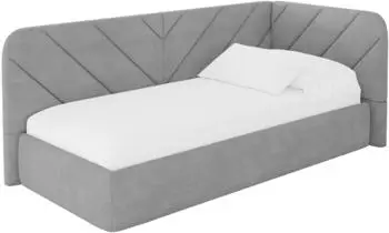 ALTDECOR FIKY Jugendbett mit Bettkasten, 100x200cm, grau (800001942161)