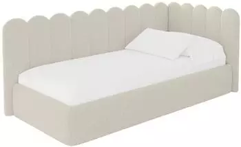 ALTDECOR ARTY Jugendbett mit Bettkasten, Polsterbett 80x200cm, beige (800001942410)