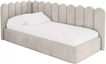 ALTDECOR ARTY Jugendbett mit Bettkasten, beige, 100x200cm (800001942116)