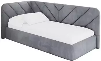 ALTDECOR FIKY Jugendbett mit Bettkasten 90x200, grau (800001941762)