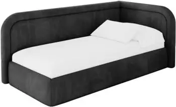 ALTDECOR JOVY Jugendbett mit Bettkasten 100x200cm, schwarz (800001941970)