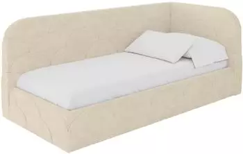 ALTDECOR ELRY Jugendbett mit Bettkasten, 90x200cm, beige (800001941603)