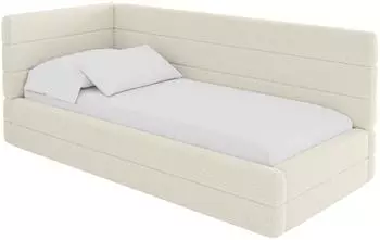 ALTDECOR BEMY Jugendbett mit Bettkasten, 80x200cm, beige (800001941545)
