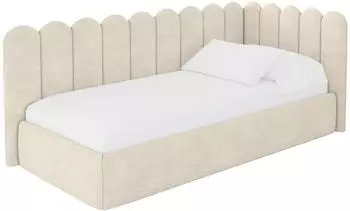 ALTDECOR Arty Jugendbett mit Bettkasten, beige, 100x200cm