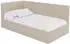 ALTDECOR Livy Jugendbett mit Bettkasten 90x200cm, dunkelbeige (800001954836)