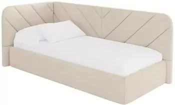 ALTDECOR FIKY Jugendbett mit Bettkasten, 80x200cm, beige (800001942200)