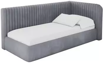 ALTDECOR AURY Jugendbett mit Bettkasten 90x200, grau (800001941999)
