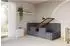 ALTDECOR Nory Jugendbett mit Bettkasten, 90x200cm, dunkelgrau (Casablanca 2315)