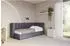 ALTDECOR HUGY Jugendbett mit Bettkasten und Lattenrost, 80x200cm, dunkelgrau