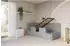 ALTDECOR NORY Jugendbett mit Bettkasten, 90x200cm, grau (800001939410)