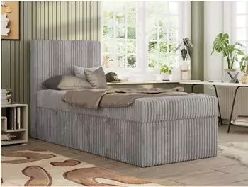 MKS Meble TILIO Boxspringbett Jugendbett Cordstoff 90x200cm mit Stauraum