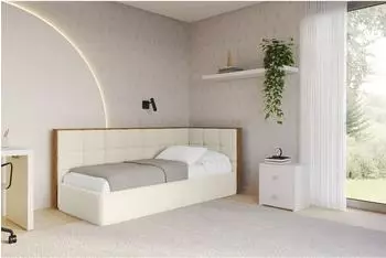 ALTDECOR SOVY Jugendbett mit Bettkasten, 80x200cm, beige (800001939453)