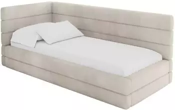 ALTDECOR BEMY Jugendbett mit Bettkasten, beige, 80x200cm (800001942226)