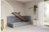ALTDECOR MULY Jugendbett mit Bettkasten 80x200cm grau (800001939450)